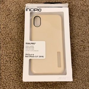 Incipio rose gold iPhone X/iPhone XS phone case